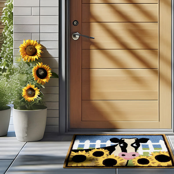 CURIOUS COW 20X30" RUG