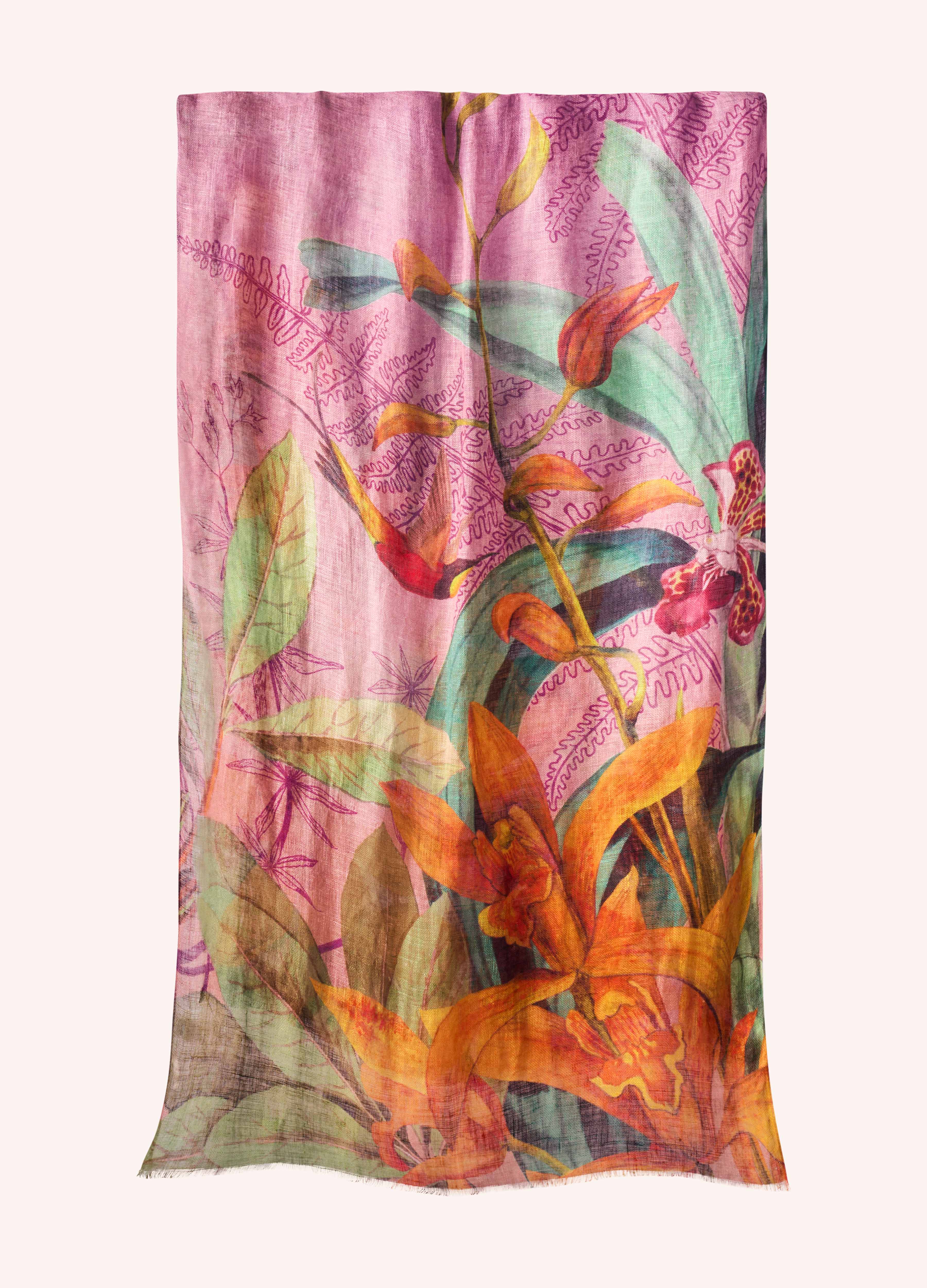 Botany Bliss Scarf - Lavender Tones
