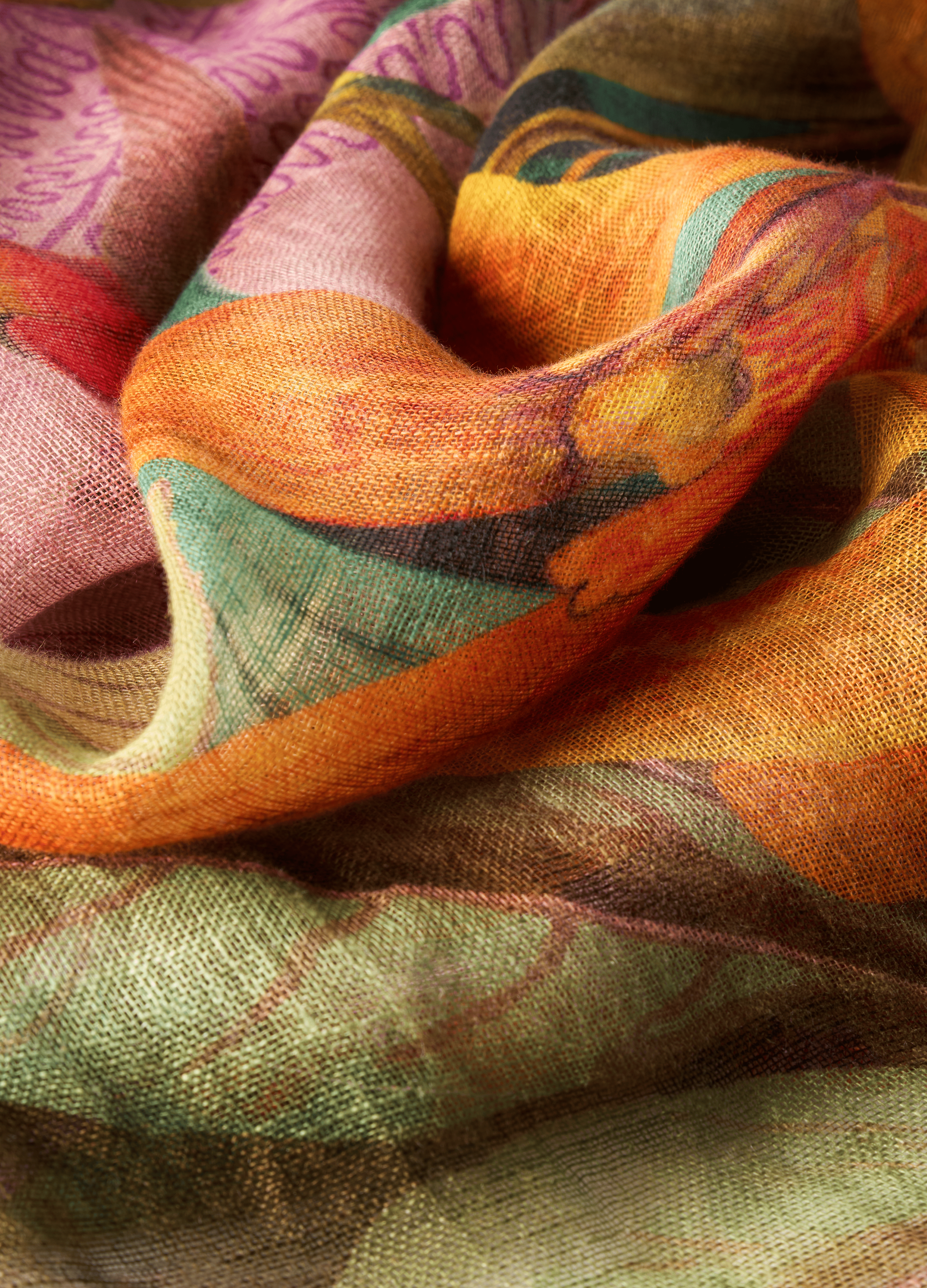 Botany Bliss Scarf - Lavender Tones