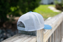 Rainbow Lake Embroidered Patch Hat - Steel Blue/Silver