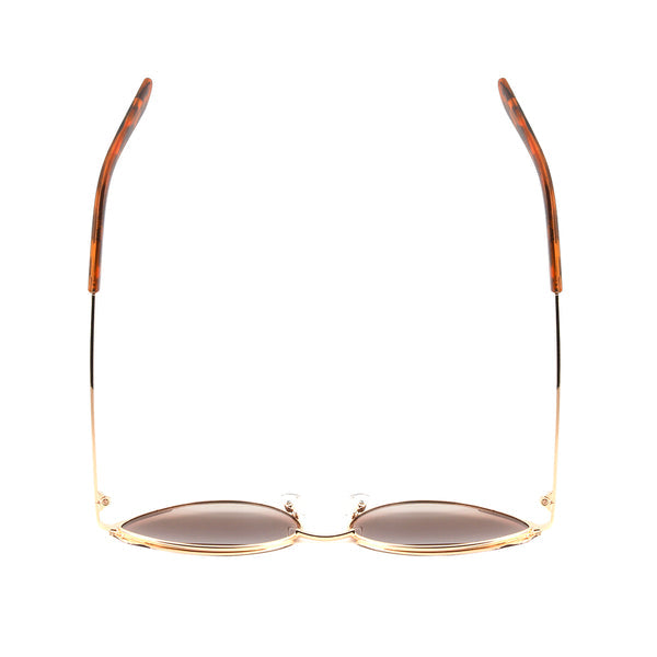 Lotus - Gold Frame/Brown Cateye Accent/Tortiose Tips - Brown Lens - Polarized