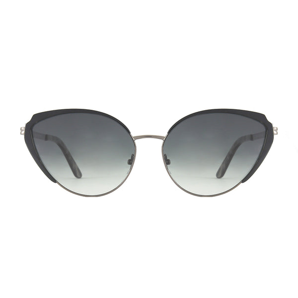 Lotus - Gun/Black Frame - Green Gradient Polarized Lens
