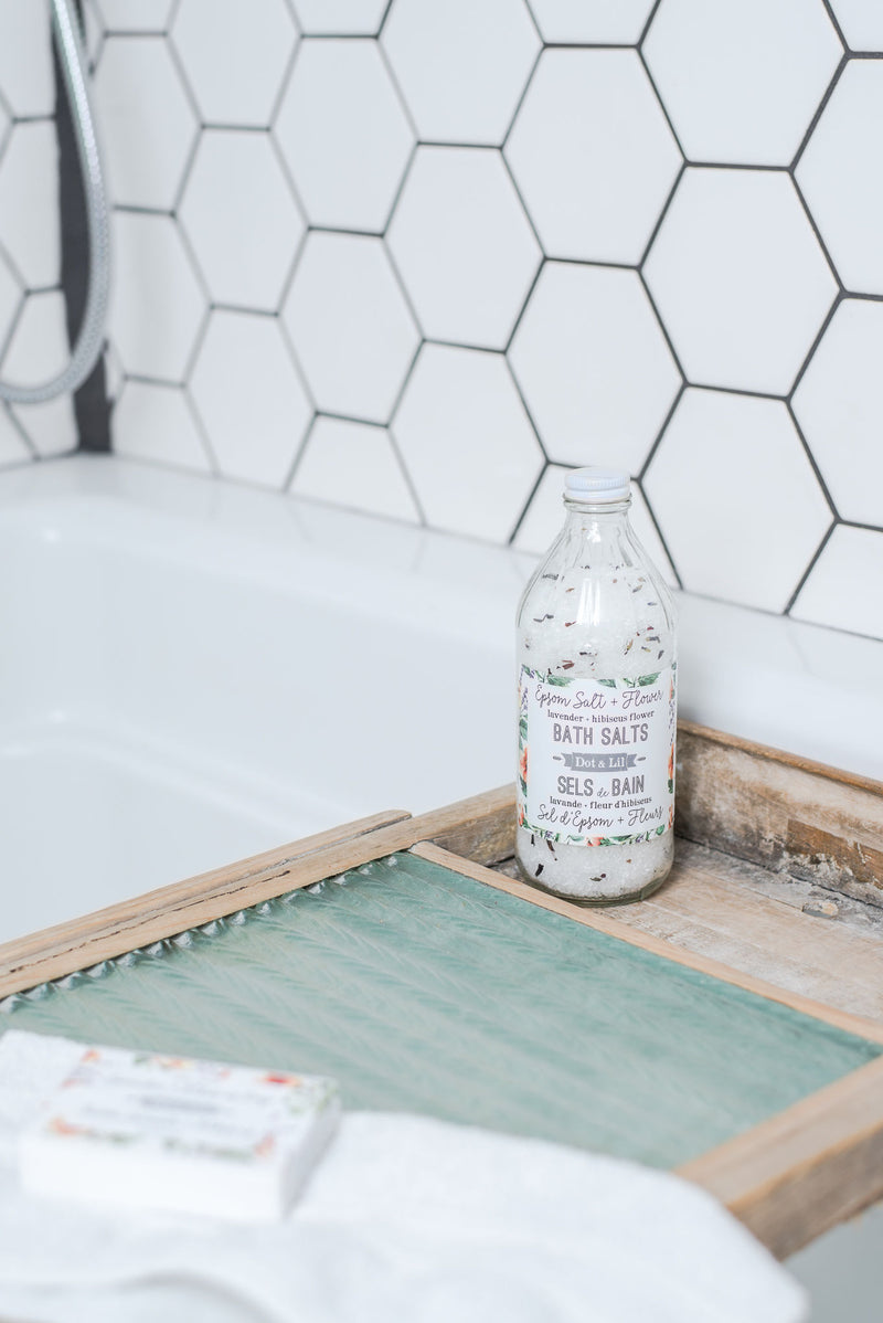 Lavender & Hibiscus Flower Bath Salts