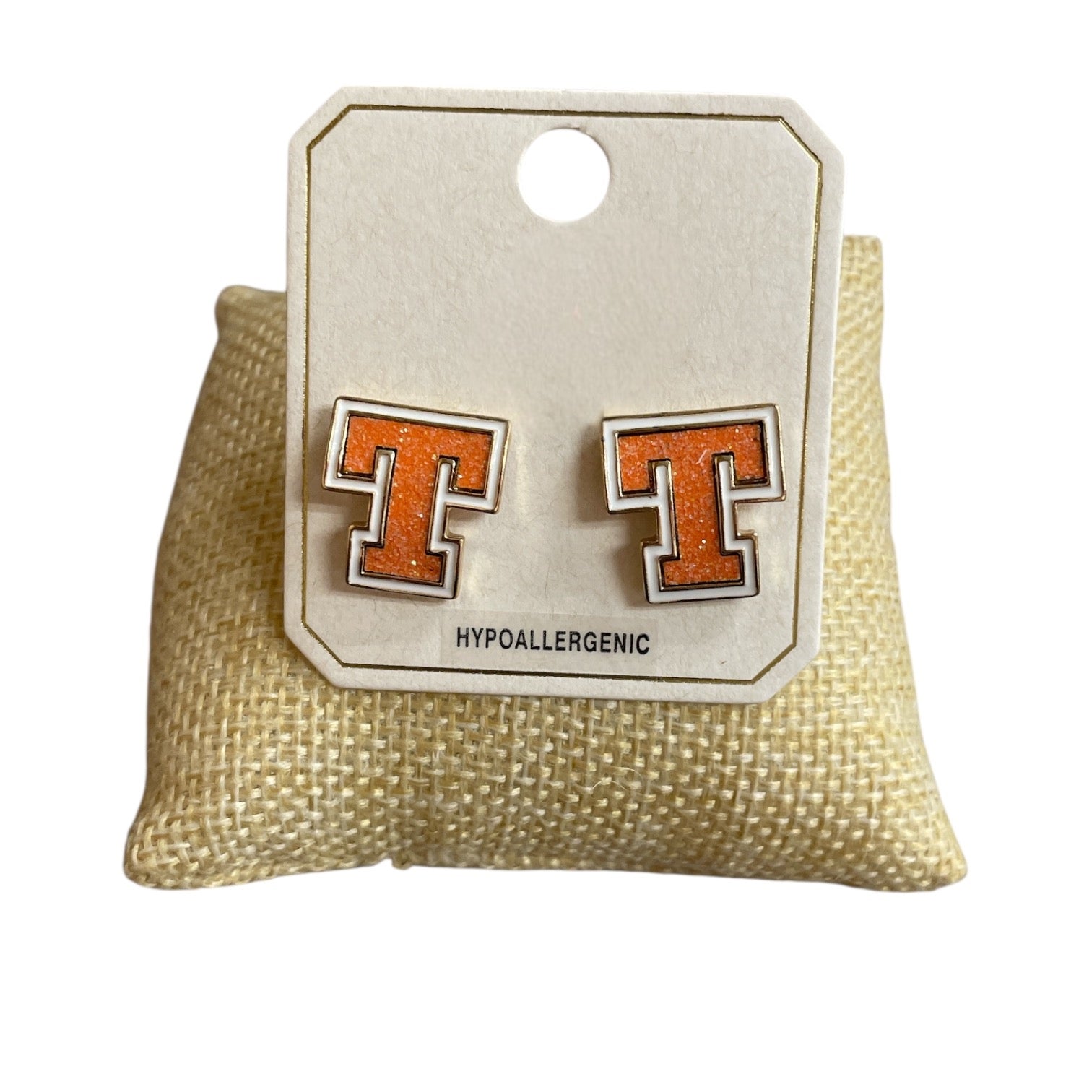 "T" Sparkle Earrings