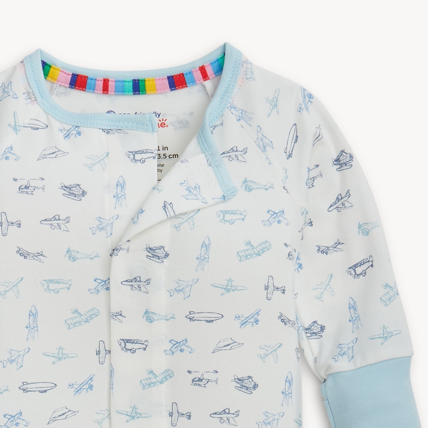 Just Plane Fun Modal Magnetic Convertible Coverall 3-6 Months