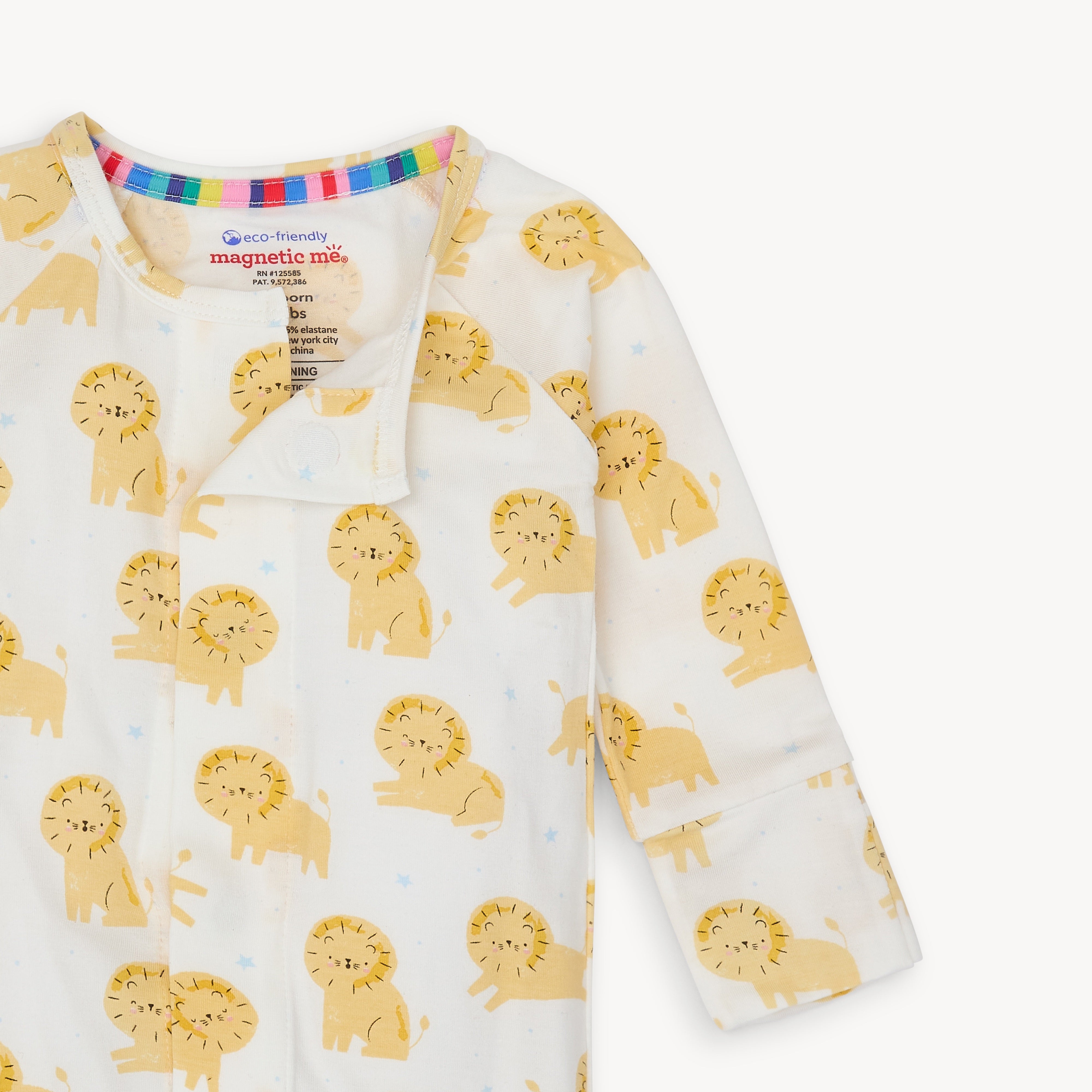 Pride & Joy Organic Cotton Magnetic Coverall 6 - 9 Mos.