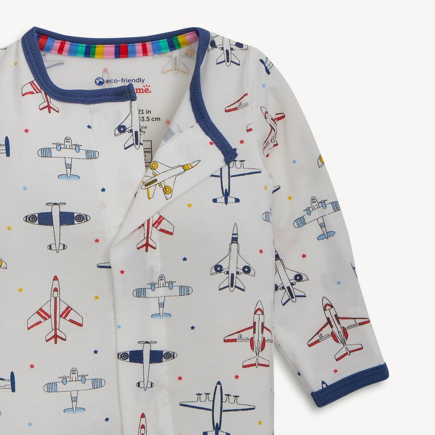 Just Plane Fun Modal Magnetic Footie 0-3 Months
