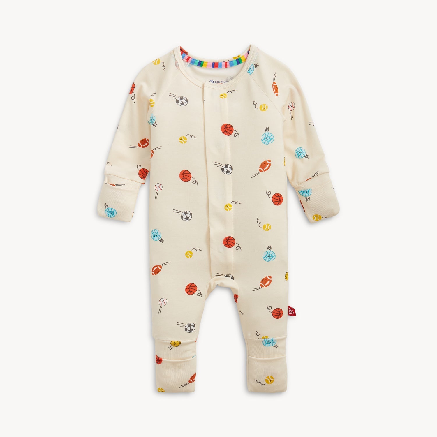 Little Baller Modal Magnetic Convertible Coverall 6-9 Mos.