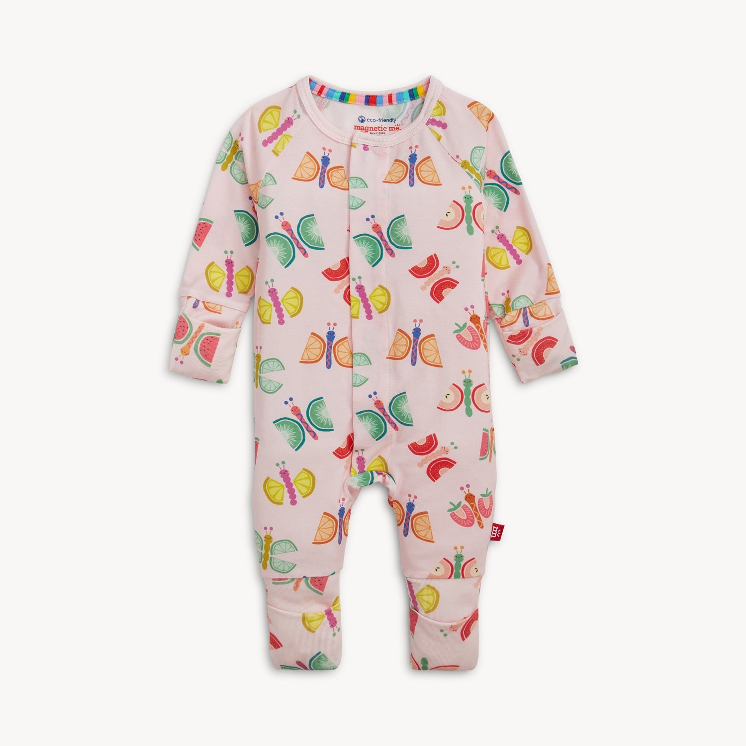 The Fruit Flies Modal Magnetic Convertible Coverall 3-6 Mos.