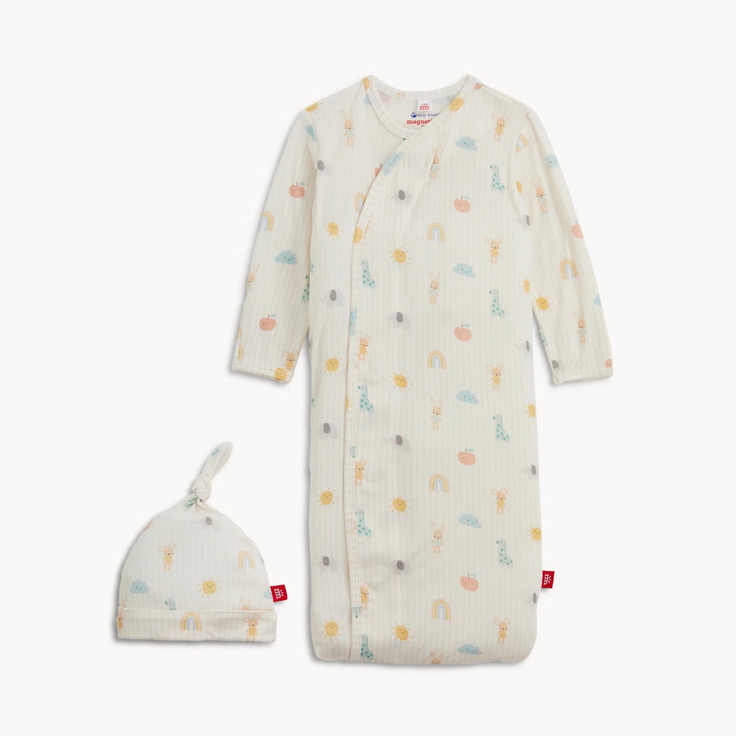 LULLABY SKY PINK MODAL GOWN & HAT SET NB-3MOS