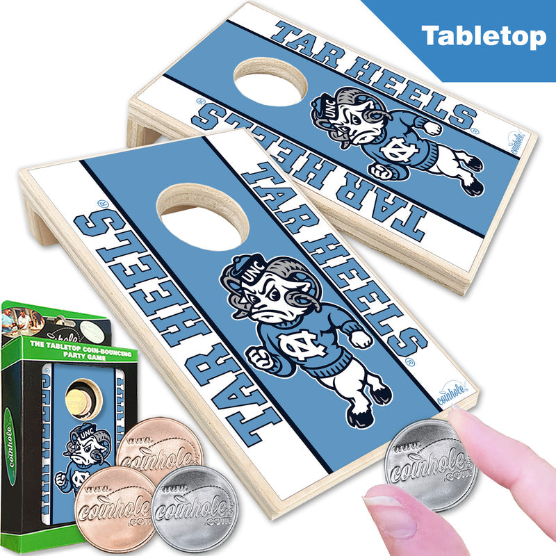 universtiy of north carolina chapel hill ram coinhole game