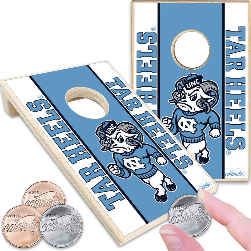 universtiy of north carolina chapel hill ram coinhole game