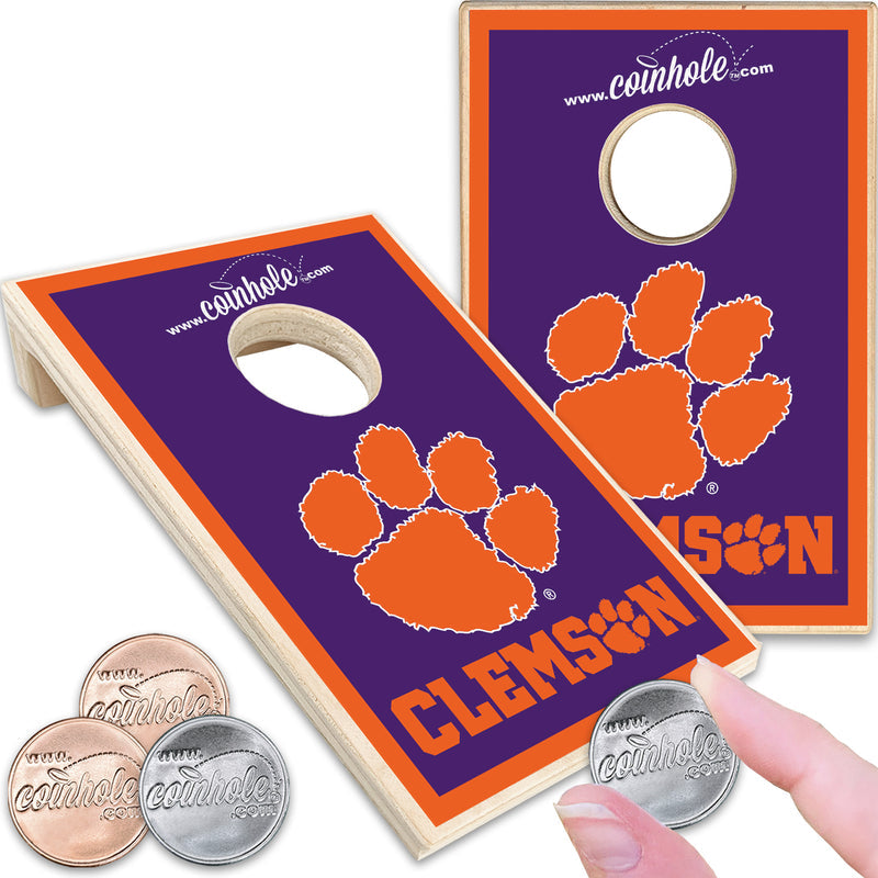 Clemson University Coinhole Game Set