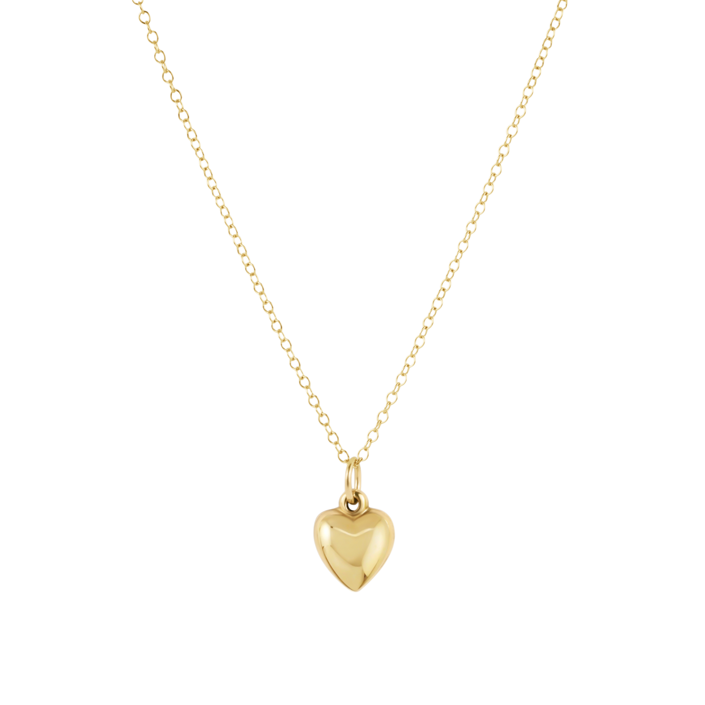 Copy of 16" Necklace Mixed Metal - Love Plush Small Gold Charm