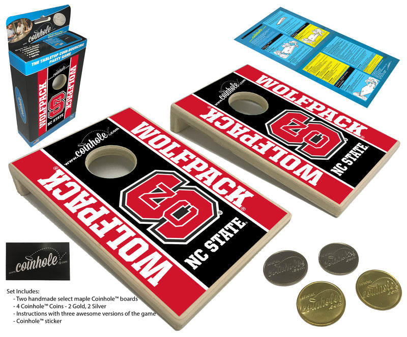 NC State Black S Wolfpack Black Coinhole Game Set