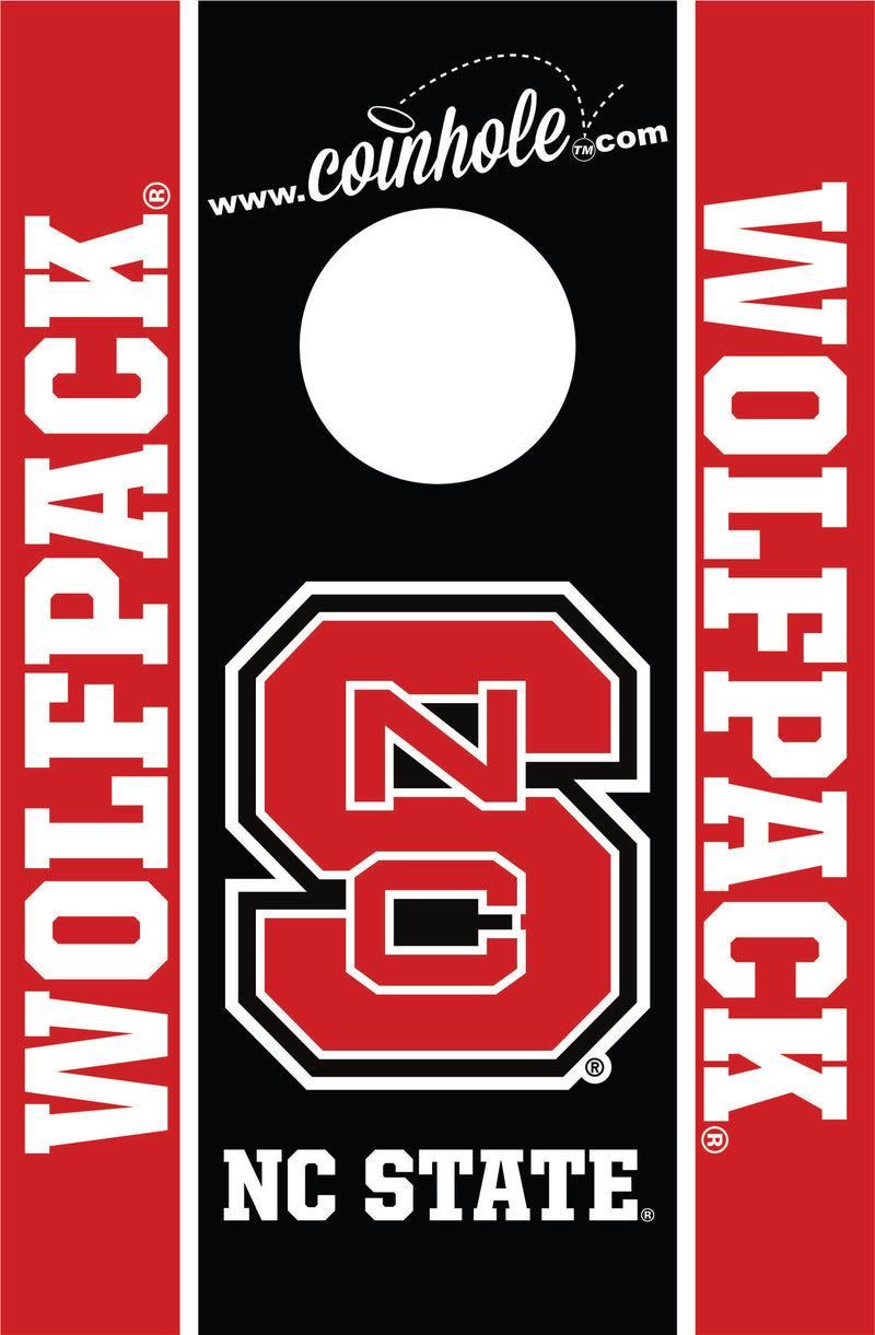 NC State Black S Wolfpack Black Coinhole Game Set