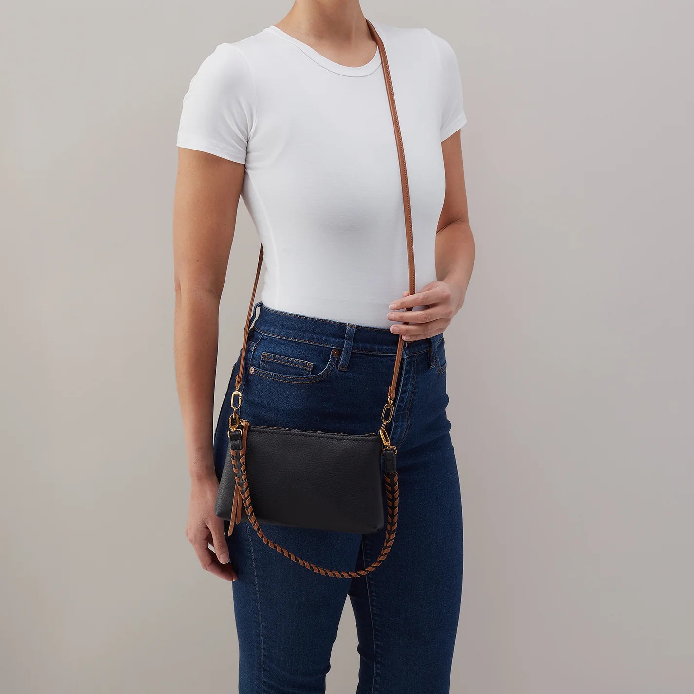 Darcy Crossbody Hobo Bag- Black