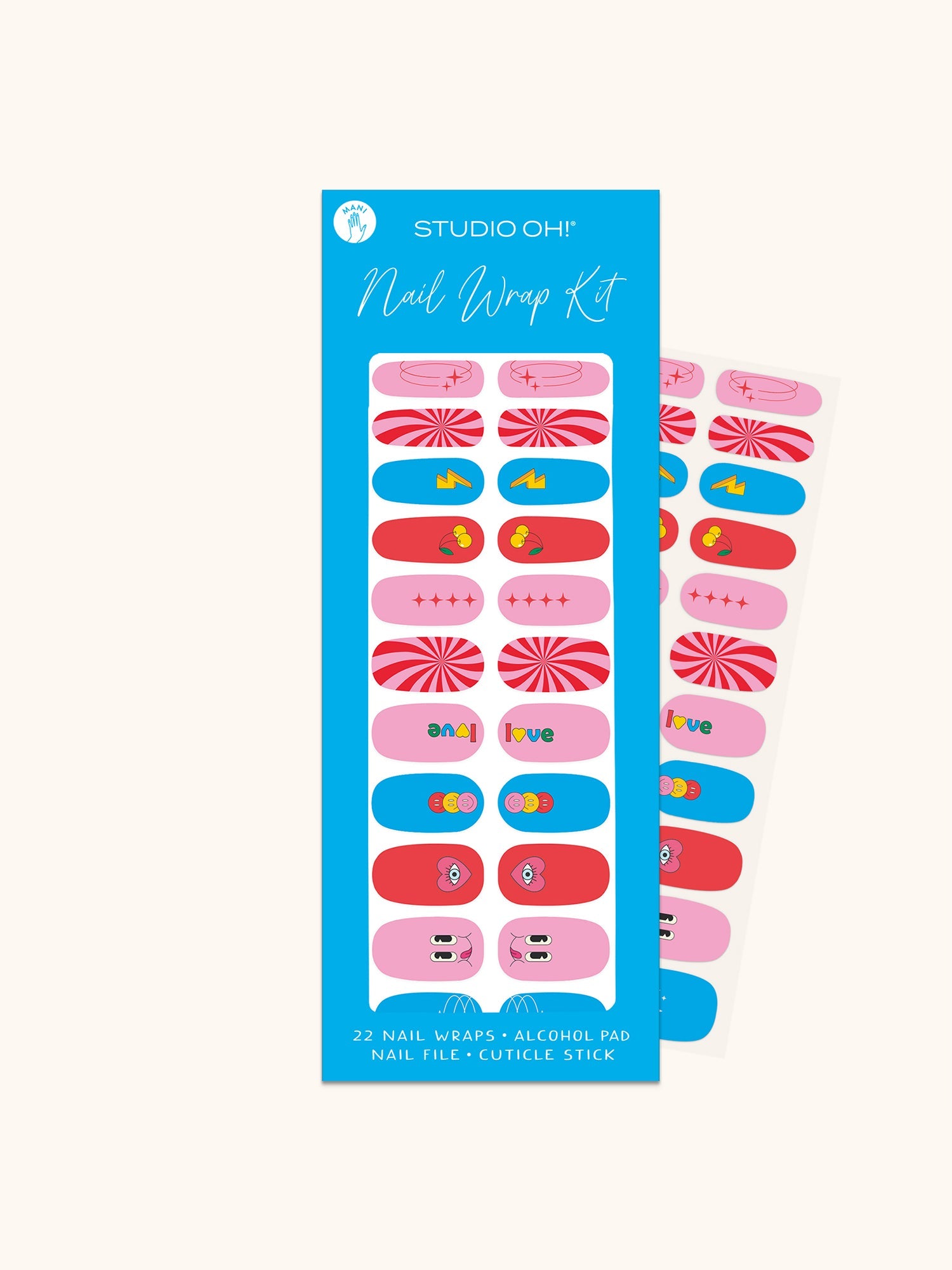 NAIL WRAP KIT RETRO VIBES