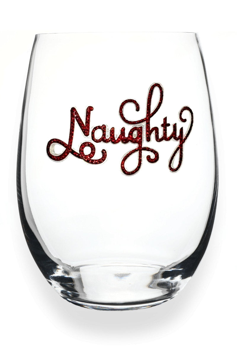 Naughty Stemless Wine Glass