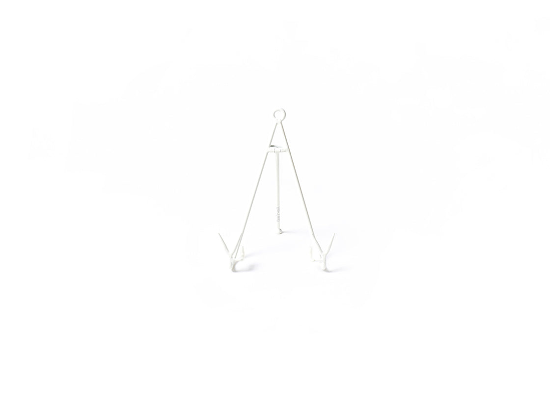 MEDIUM FLARE PLATE STAND WHITE