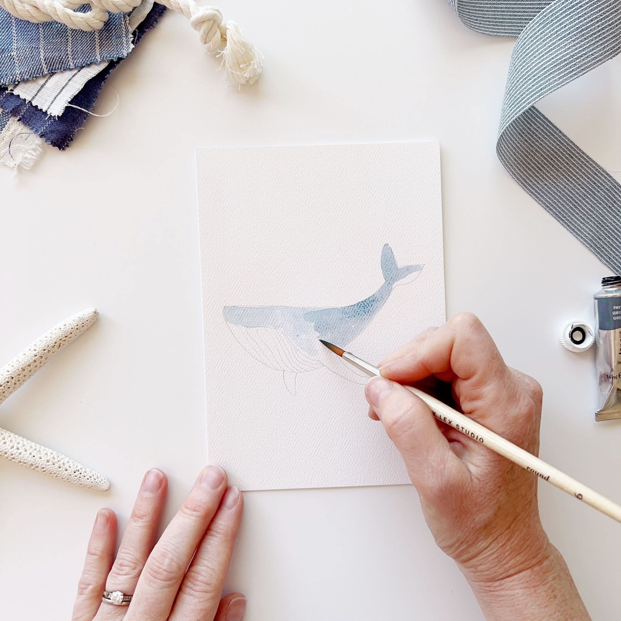 SEASIDE PAINTABLE NOTE CARDS