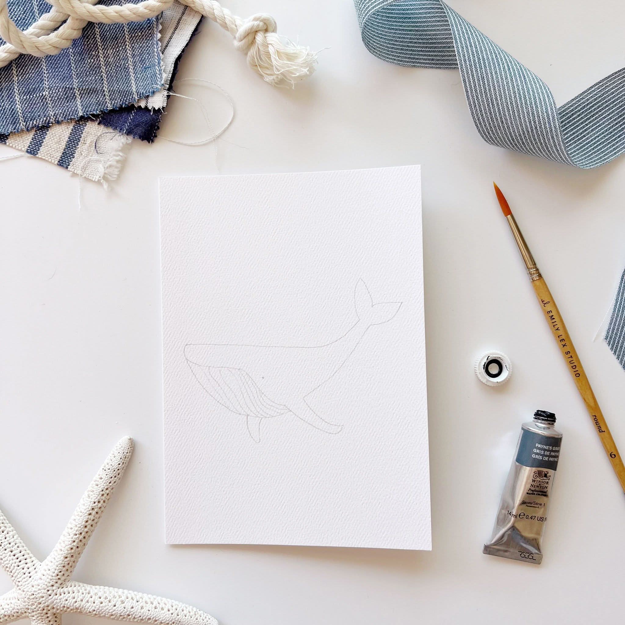 SEASIDE PAINTABLE NOTE CARDS