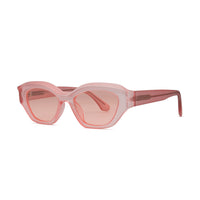 Aiden - Transparent Matte Pink - Polarized Sunglasses