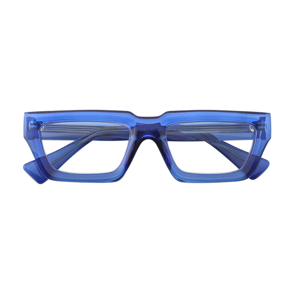 Ulla - Transparent Royal Blue (1.25) Blue Light Blockers