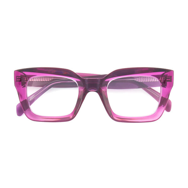 Sophie - Transparent Purple (2.00) Blue Light Blockers