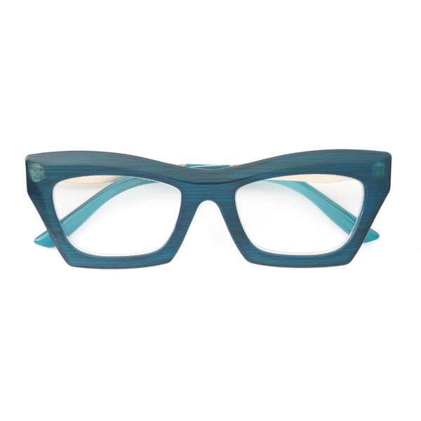Alexa - Dark Teal/Gold (1.25) Blue Light Blockers