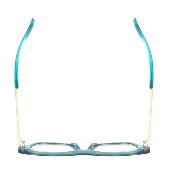 Alexa - Dark Teal/Gold (1.75) Blue Light Blockers