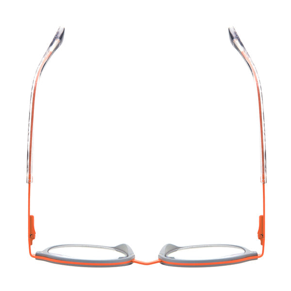 Teddy - Grey/Orange Metal (2.00) Blue Light Blockers