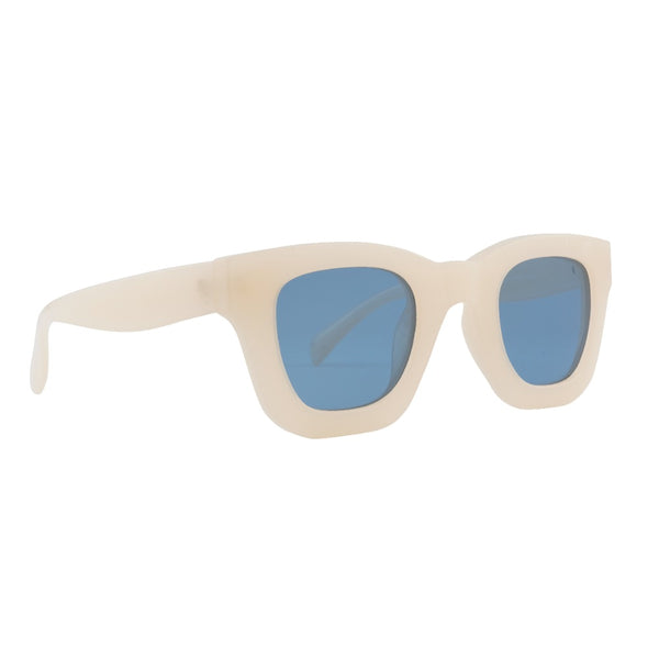 Ronan - Ivory - Blue Lens