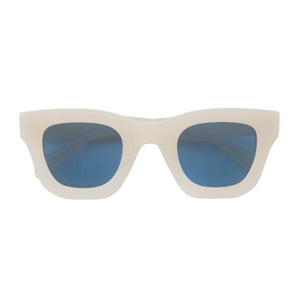 Ronan - Ivory - Blue Lens