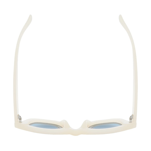 Ronan - Ivory - Blue Lens