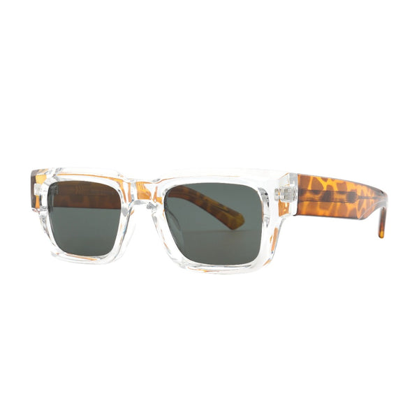 Cade - Clear/Tortoise Temples - Smokey Lens