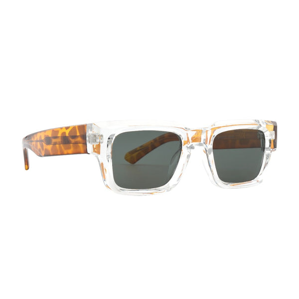 Cade - Clear/Tortoise Temples - Smokey Lens