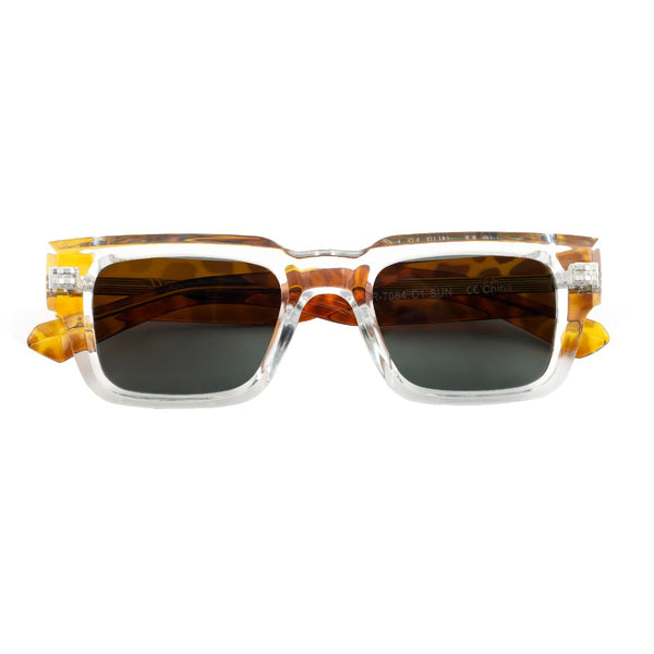 Cade - Clear/Tortoise Temples - Smokey Lens