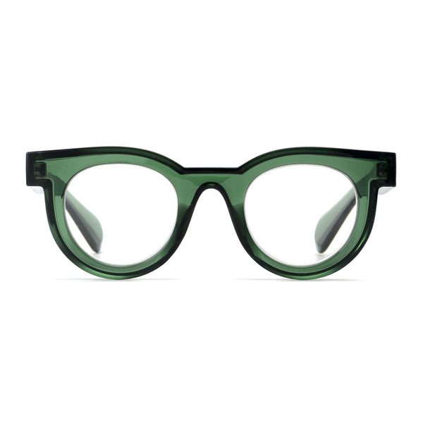 Kai - Transparent Green (1.50) Blue Light Blockers