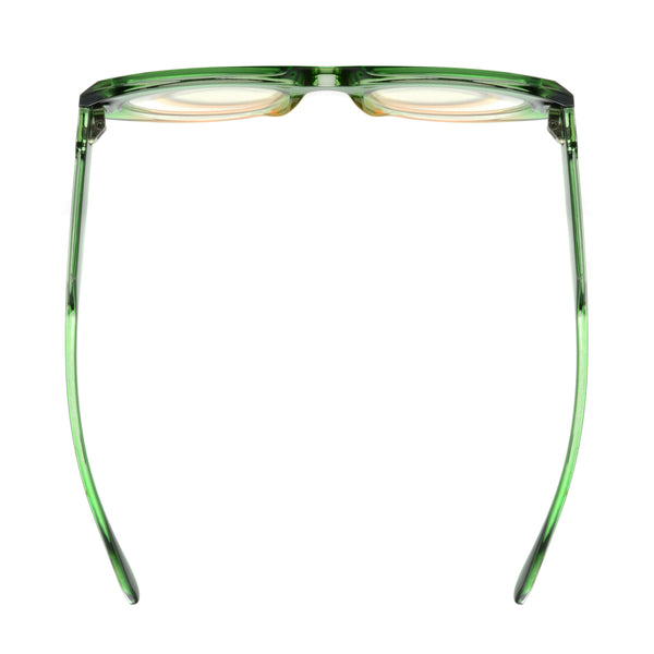 Keiko - (1.75) Transparent Emerald Green/Champagne Blue Light Blockers