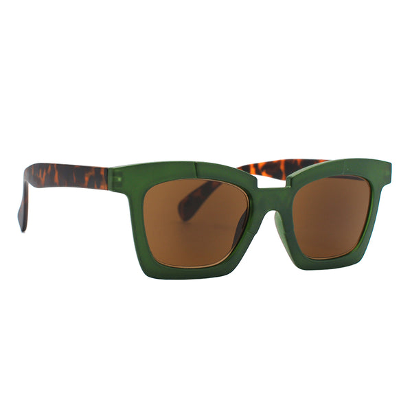 Remy - Matte Green/Tortoise (1.50) Tinted Readers