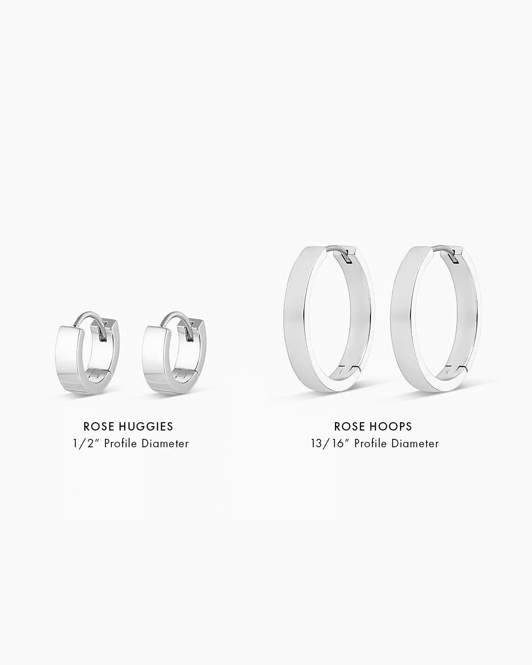 ROSE HUGGIES SILVER