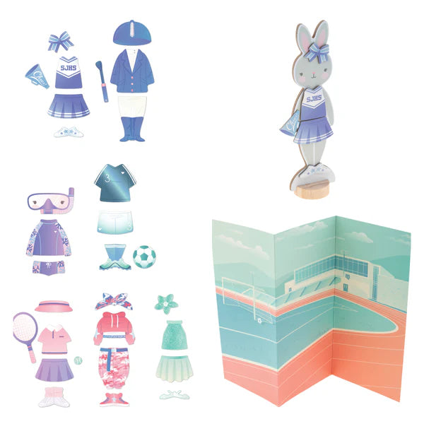 MAGNETIC DRESS UP DOLL-BUNNY