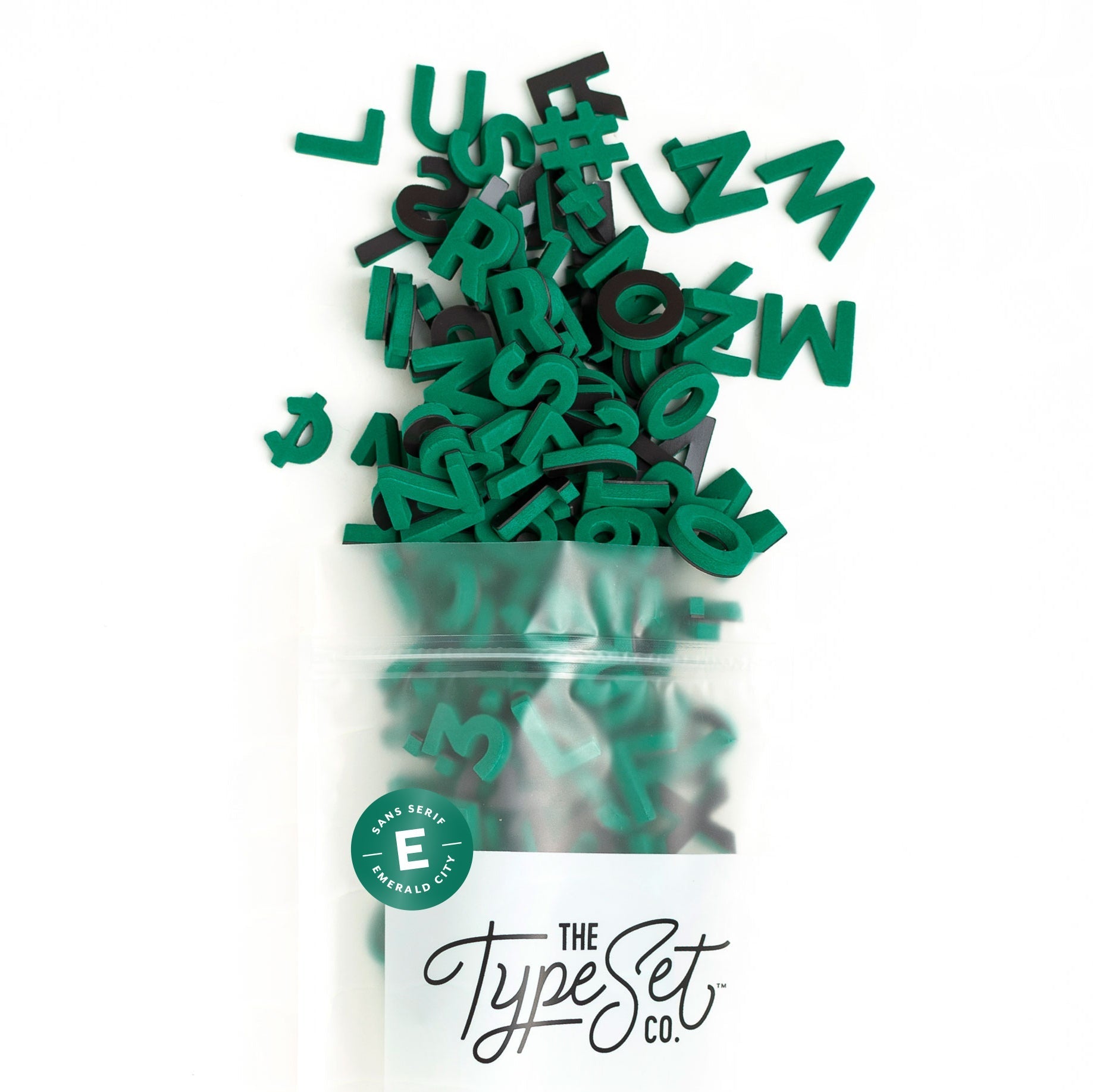 Magnetic Letters Emerald City (sans serif)