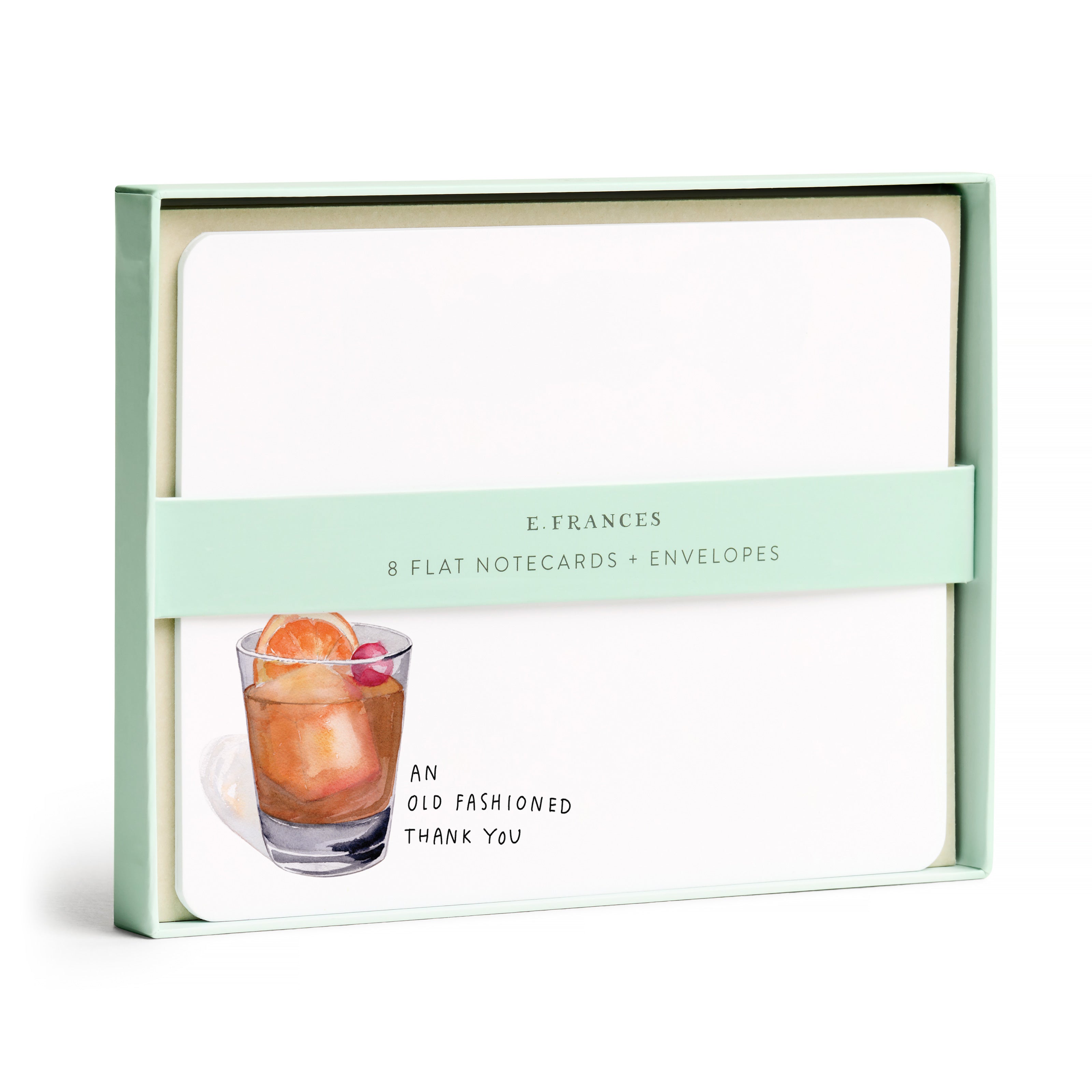OLD FASHIONED FLAT NOTES-BOXED SET OF 8 NOTECARDS