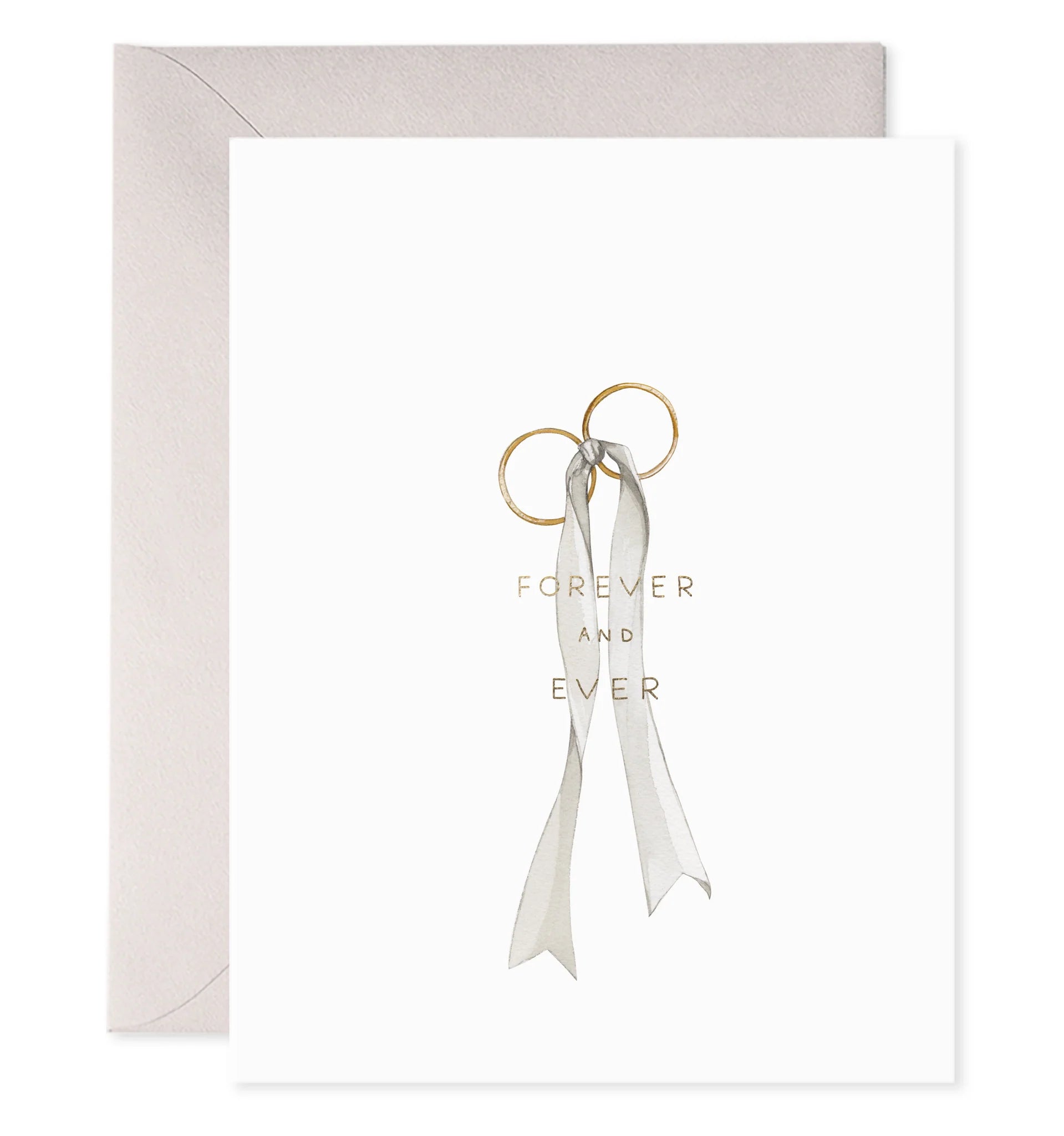 WEDDING RINGS GREETING CARD