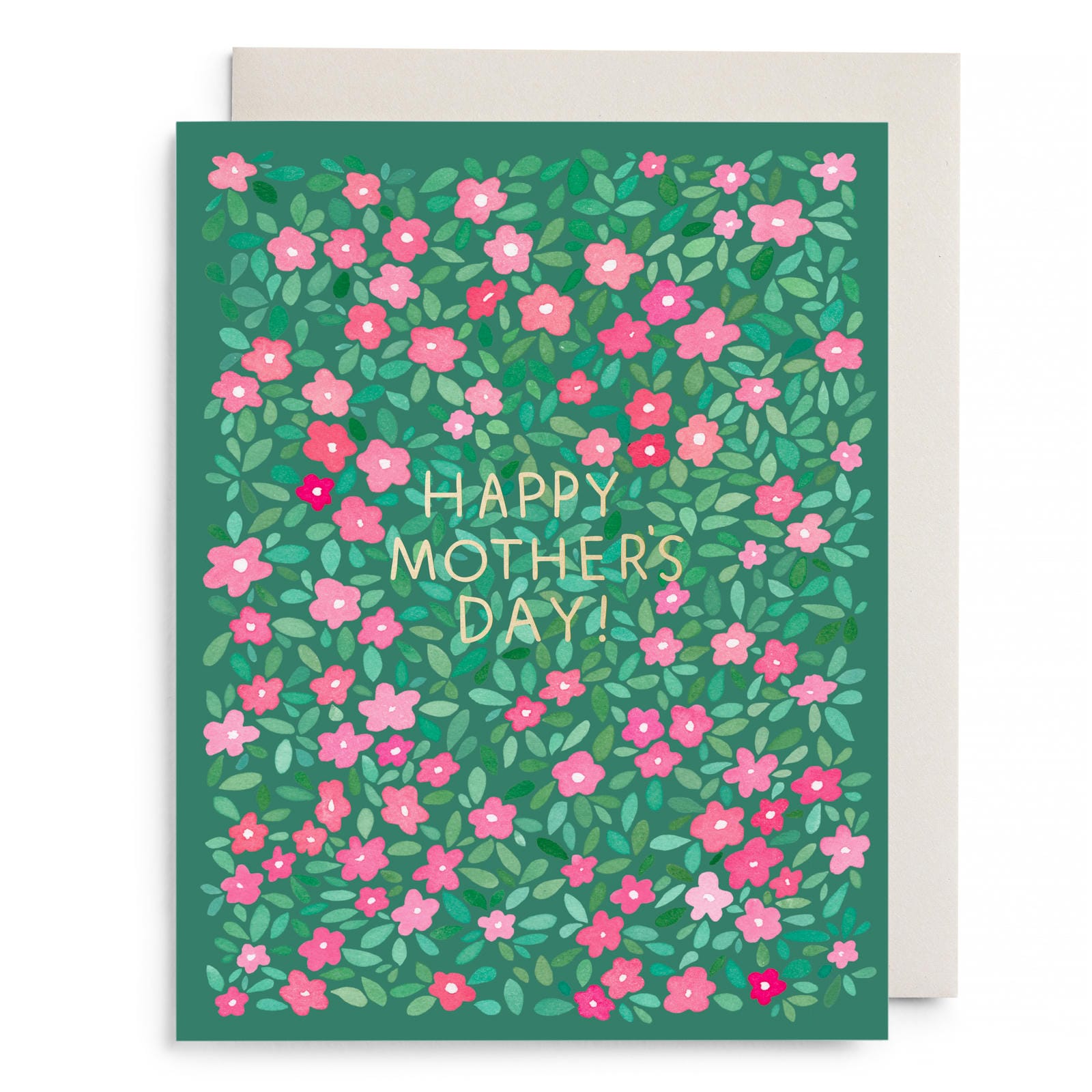 Green Petals Mother's Day - Greeting Card