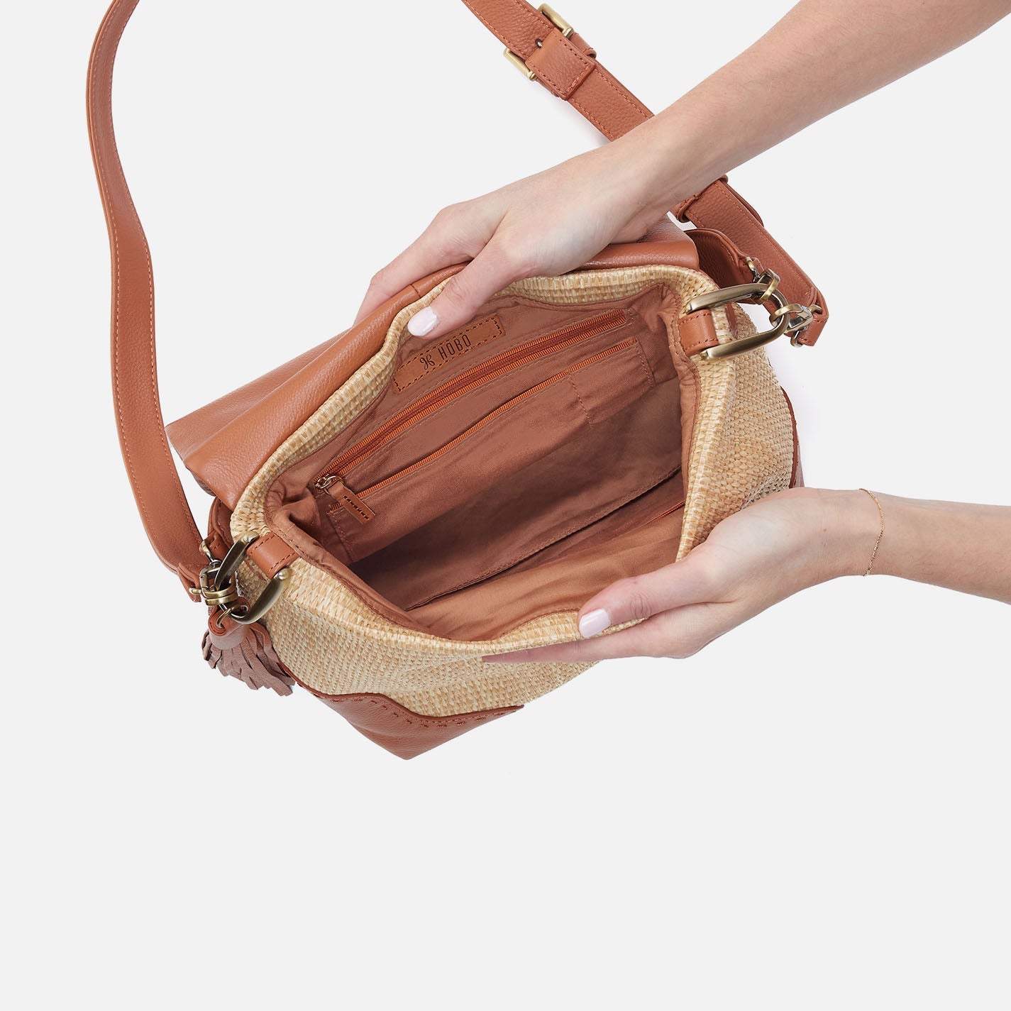 Harley Convertible Shoulder Bag - Natural Straw
