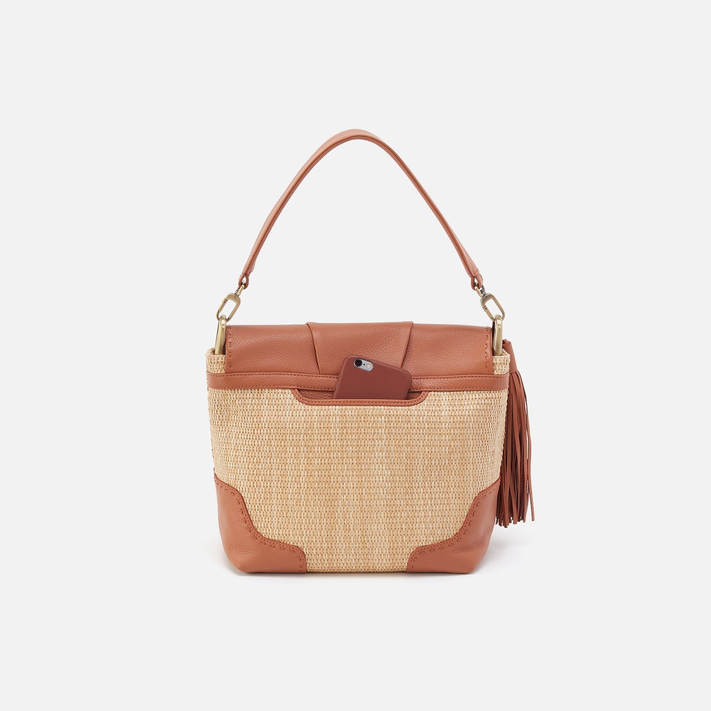 Harley Convertible Shoulder Bag - Natural Straw