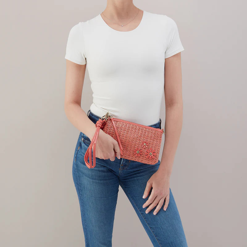 HOBO BAG DARCY -WILD ROSE WOVEN STRAW